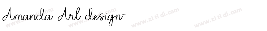 Amanda Art design字体转换